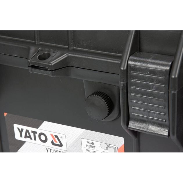 Ящик для інструмента герметичний, ударопрочний YATO 430 х 244 х 341 мм з поліпропілену (YT-08907), фото , зображення 4 | SNABZHENIE.com.ua