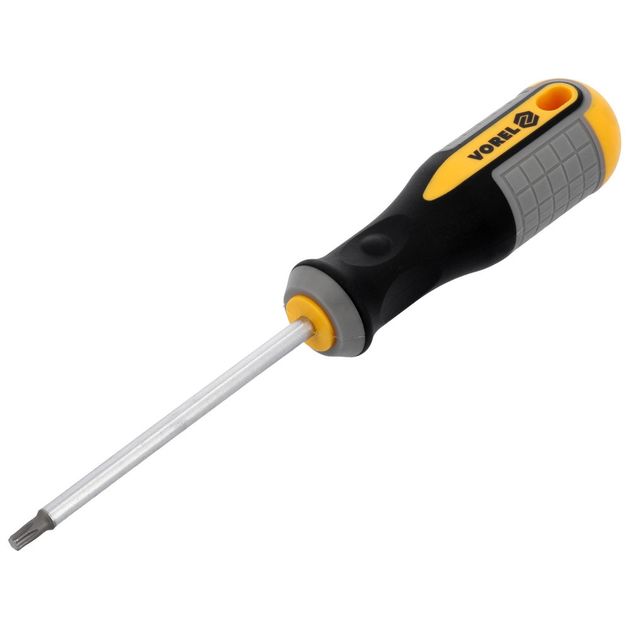 Викрутка зіркова VOREL : TORX-Security Т25 х 100 мм. CrV [12/36/144], фото , зображення 2 | SNABZHENIE.com.ua