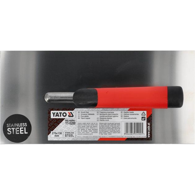 Терка гладка нержавіюча 270 x 130 мм YATO (YT-5200), фото , зображення 5 | SNABZHENIE.com.ua Терка гладка нержавіюча 270 x 130 мм YATO (YT-5200), фото , зображення 5 | SNABZHENIE.com.ua