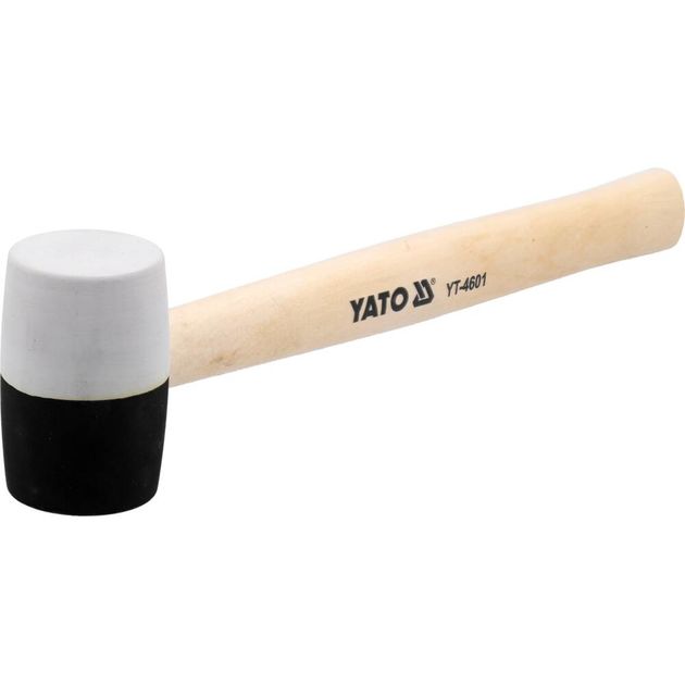 Киянка резинова, 2-шарова, 340 г, довжина 290 мм YATO (YT-4601), фото , зображення 2 | SNABZHENIE.com.ua