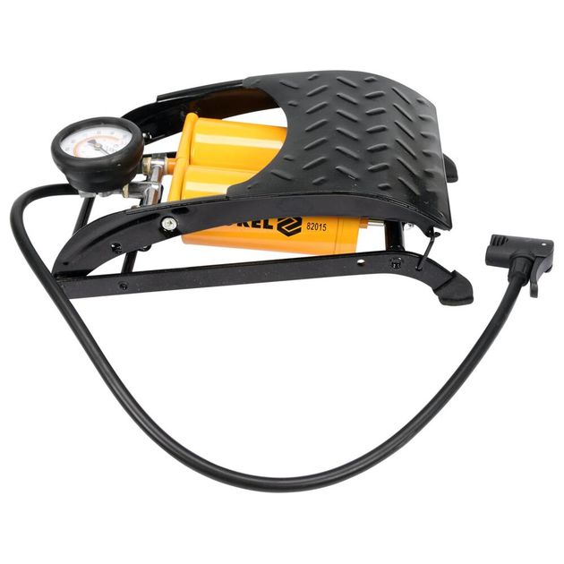 Насос ножний VOREL з манометром до P=7 Bar і 2 циліндрами [6/108], фото , зображення 2 | SNABZHENIE.com.ua