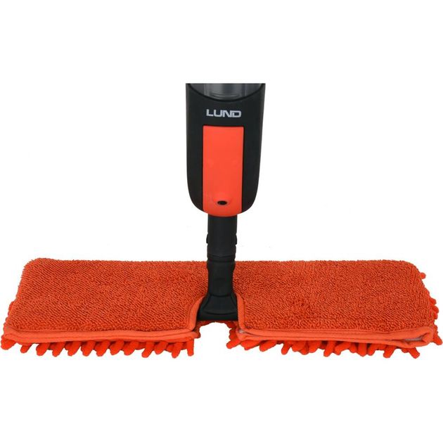 Швабра 2-сторонняя с распылителем LUND, 2 микрофибры, 41х1см, фото , изображение 6 | SNABZHENIE.com.ua