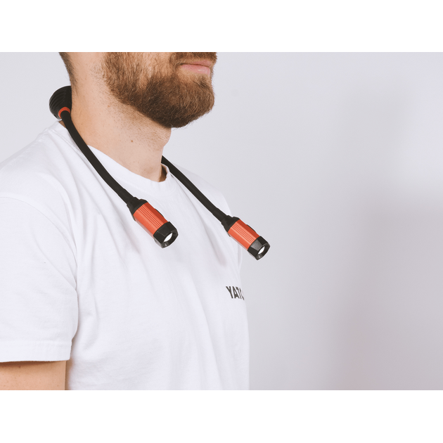 Ліхтарі 2 COB-діодні нашийні YATO з живленням від Li-Ion акумулятора 3,7 В 2000 мАгод, 2 по 150 Lm, фото , зображення 14 | SNABZHENIE.com.ua