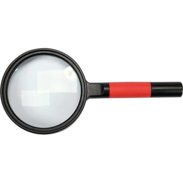 Лупа ручна в ABS-пластиковій оправі, лінза 4х кратна Ø= 75 мм, фото , зображення 2 | SNABZHENIE.com.ua