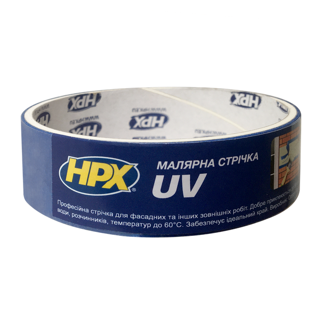 НПРХ UV - 25мм x 2м - УФ-стійка малярна стрічка для зовнішніх робіт, фото  | SNABZHENIE.com.ua