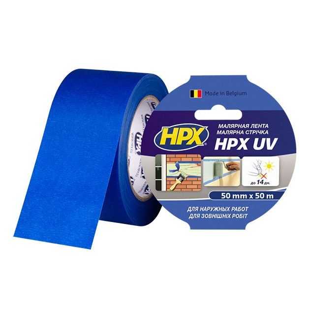 УФ-стойкая малярная лента НРХ UV 50мм х 50м для наружных работ, фото  | SNABZHENIE.com.ua