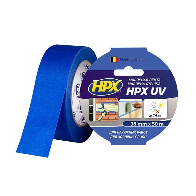 УФ-стойкая малярная лента НРХ UV 38мм x 50м для наружных работ, фото  | SNABZHENIE.com.ua