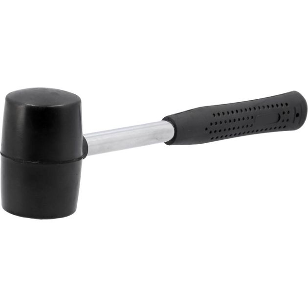 Молоток гумовий VOREL з металевою ручкою, 56 мм, m = 460 г (VO-33657), фото , зображення 2 | SNABZHENIE.com.ua