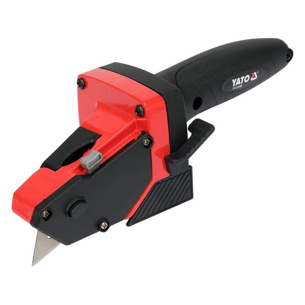 Різак для гіпсокартону з рулеткою YATO, 230x70x80 мм, 5 м, 5 лез., фото , изображение 2 | SNABZHENIE.com.ua