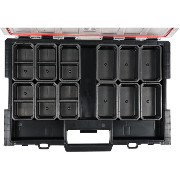 Органайзер з 12 знімними осередками YATO, 531x379x77 мм, пластиковий корпус, фото , зображення 4 | SNABZHENIE.com.ua Органайзер з 12 знімними осередками YATO, 531x379x77 мм, пластиковий корпус, фото , зображення 4 | SNABZHENIE.com.ua