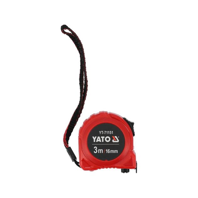 Рулетка YATO 3 м x 16 мм, стальная лента, нейлоновое покрытие, фото , изображение 2 | SNABZHENIE.com.ua