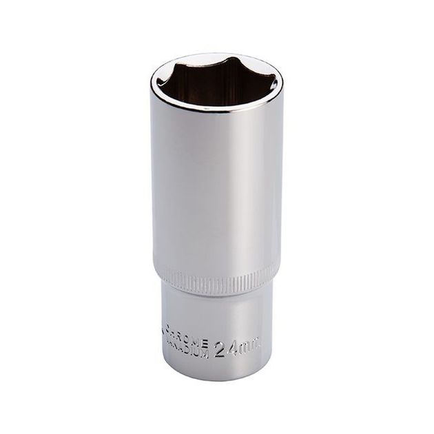 Головка удлиненная 1/2", 24мм, Хром-Ванадий INTERTOOL ET-0124, фото , изображение 2 | SNABZHENIE.com.ua Головка удлиненная 1/2", 24мм, Хром-Ванадий INTERTOOL ET-0124, фото , изображение 2 | SNABZHENIE.com.ua