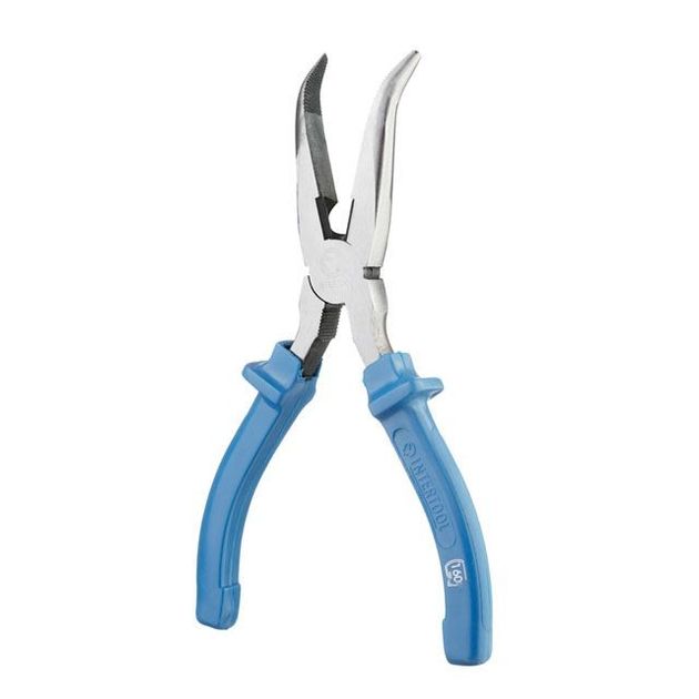 Щипцы удлиненные изогнутые 180 мм INTERTOOL HT-0125, фото , изображение 3 | SNABZHENIE.com.ua Щипцы удлиненные изогнутые 180 мм INTERTOOL HT-0125, фото , изображение 3 | SNABZHENIE.com.ua