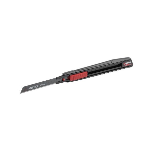 Ніж сегментний 9мм, алюмінієвий, Storm INTERTOOL HT-0533, фото , зображення 3 | SNABZHENIE.com.ua