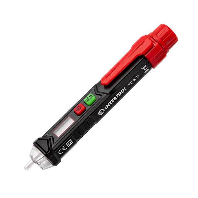 Тестер напруги безконтактний, LCD дисплей INTERTOOL MD-0011, фото  | SNABZHENIE.com.ua