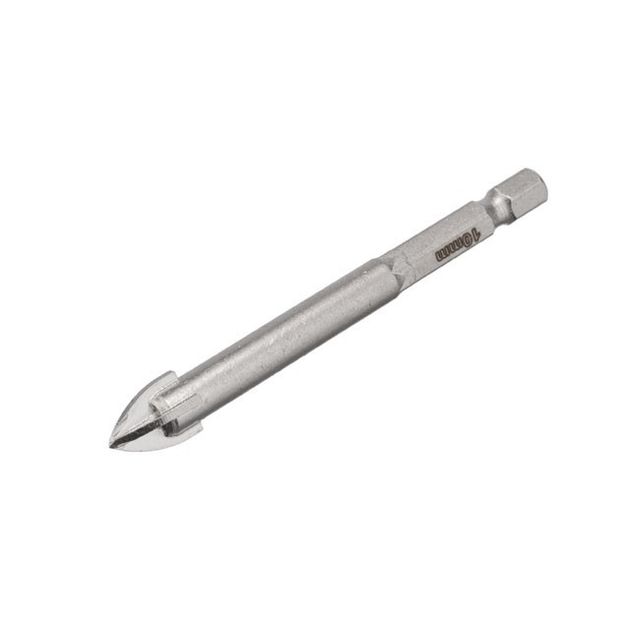 Сверло по стеклу и керамике 10 мм HEX 1/4'' INTERTOOL SD-0290, фото  | SNABZHENIE.com.ua