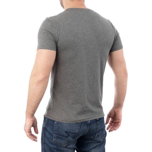 Футболка темно-сіра M 95 % хлопок 5 % спандекс INTERTOOL SP-2232, фото , зображення 4 | SNABZHENIE.com.ua
