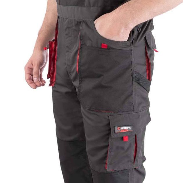 Полукомбинезон рабочий INTERTOOL SP-3024, 80% полиэстер, XL, фото , изображение 7 | SNABZHENIE.com.ua Полукомбинезон рабочий INTERTOOL SP-3024, 80% полиэстер, XL, фото , изображение 7 | SNABZHENIE.com.ua