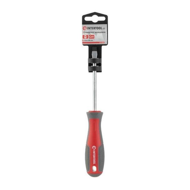 Отвертка шлицевая SL6.0*100 мм, CR-V INTERTOOL VT-3310, фото , изображение 5 | SNABZHENIE.com.ua Отвертка шлицевая SL6.0*100 мм, CR-V INTERTOOL VT-3310, фото , изображение 5 | SNABZHENIE.com.ua