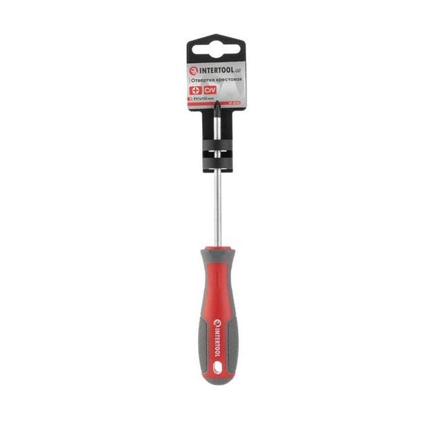 Отвертка крестовая PH1 100 мм INTERTOOL VT-3316, фото , изображение 5 | SNABZHENIE.com.ua Отвертка крестовая PH1 100 мм INTERTOOL VT-3316, фото , изображение 5 | SNABZHENIE.com.ua