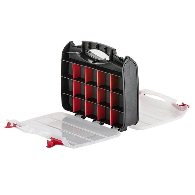 Органайзер пластиковий 2 в 1 INTERTOOL BX-4004, 320x260x80 мм, фото , зображення 5 | SNABZHENIE.com.ua Органайзер пластиковий 2 в 1 INTERTOOL BX-4004, 320x260x80 мм, фото , зображення 5 | SNABZHENIE.com.ua