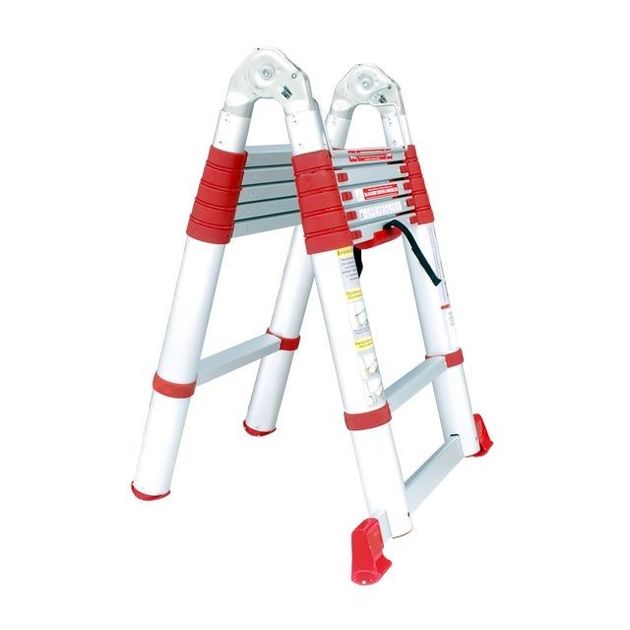 Лестниця алюмінієва телескопічна розкладна універсальна 12 ступ., 3,78 м INTERTOOL LT-3039, фото , зображення 4 | SNABZHENIE.com.ua Лестниця алюмінієва телескопічна розкладна універсальна 12 ступ., 3,78 м INTERTOOL LT-3039, фото , зображення 4 | SNABZHENIE.com.ua