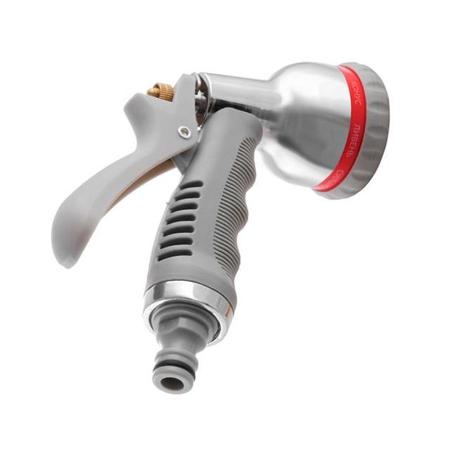 Пистолет-распылитель INTERTOOL GE-0005, 8 функций, хромированный, с адаптером, фото , изображение 7 | SNABZHENIE.com.ua Пистолет-распылитель INTERTOOL GE-0005, 8 функций, хромированный, с адаптером, фото , изображение 7 | SNABZHENIE.com.ua