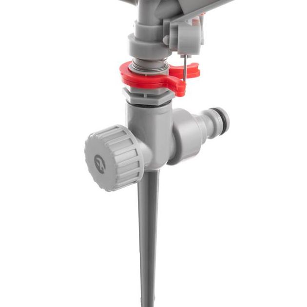 Дощуватель пульсуючий з повною або частковою зоною поливу на костилі, круг/сектор поливу до 12м Brass, Zinc alloy INTERTOOL GE-0053, фото , зображення 5 | SNABZHENIE.com.ua Дощуватель пульсуючий з повною або частковою зоною поливу на костилі, круг/сектор поливу до 12м Brass, Zinc alloy INTERTOOL GE-0053, фото , зображення 5 | SNABZHENIE.com.ua