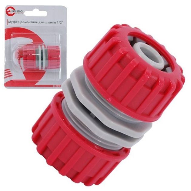 Муфта соединительная ремонтная для шланга 1/2" INTERTOOL GE-1013, фото  | SNABZHENIE.com.ua
