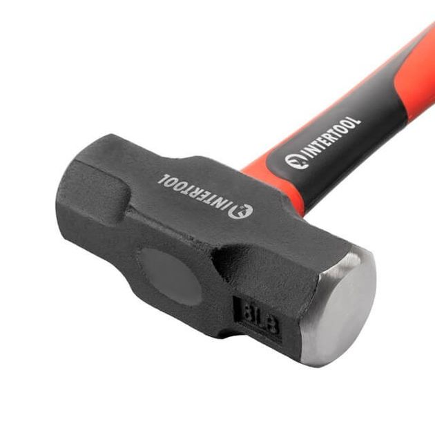 Кувалда 2000 г, ручка з фібрагласу INTERTOOL HT-0242, фото , зображення 5 | SNABZHENIE.com.ua Кувалда 2000 г, ручка з фібрагласу INTERTOOL HT-0242, фото , зображення 5 | SNABZHENIE.com.ua