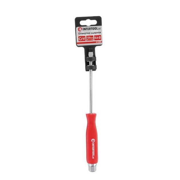 Ударная отвертка SL6x125 мм, Cr-V INTERTOOL HT-0483, фото , изображение 4 | SNABZHENIE.com.ua Ударная отвертка SL6x125 мм, Cr-V INTERTOOL HT-0483, фото , изображение 4 | SNABZHENIE.com.ua