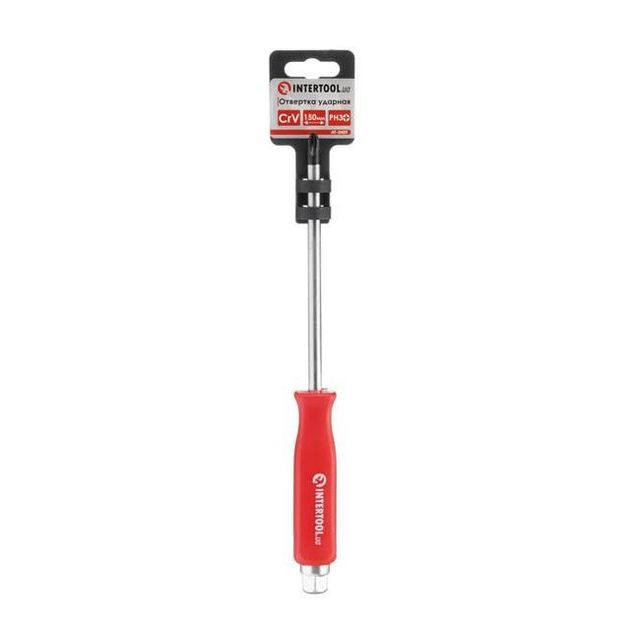 Отвертка ударная PH3x150 мм Cr-V INTERTOOL HT-0489, фото , изображение 4 | SNABZHENIE.com.ua Отвертка ударная PH3x150 мм Cr-V INTERTOOL HT-0489, фото , изображение 4 | SNABZHENIE.com.ua