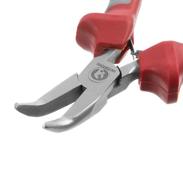 Утконосы изогнутые прецизионные 115 мм с накладками INTERTOOL NT-0103, фото , изображение 4 | SNABZHENIE.com.ua Утконосы изогнутые прецизионные 115 мм с накладками INTERTOOL NT-0103, фото , изображение 4 | SNABZHENIE.com.ua