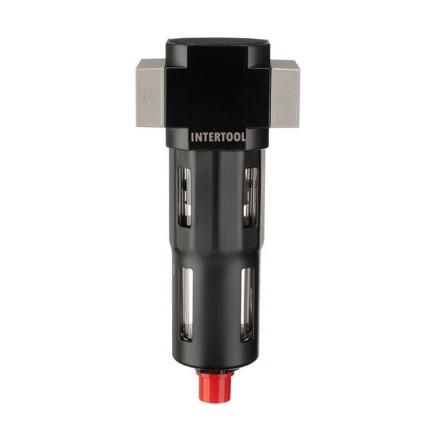 Фильтр для очистки воздуха 1/2", 5 мкм, 1900 л/мин, металл, INTERTOOL, фото  | SNABZHENIE.com.ua