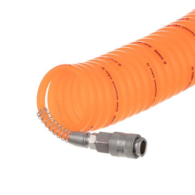 Шланг спиральный 15 м с быстросъемным соединением INTERTOOL PT-1702, фото , изображение 3 | SNABZHENIE.com.ua