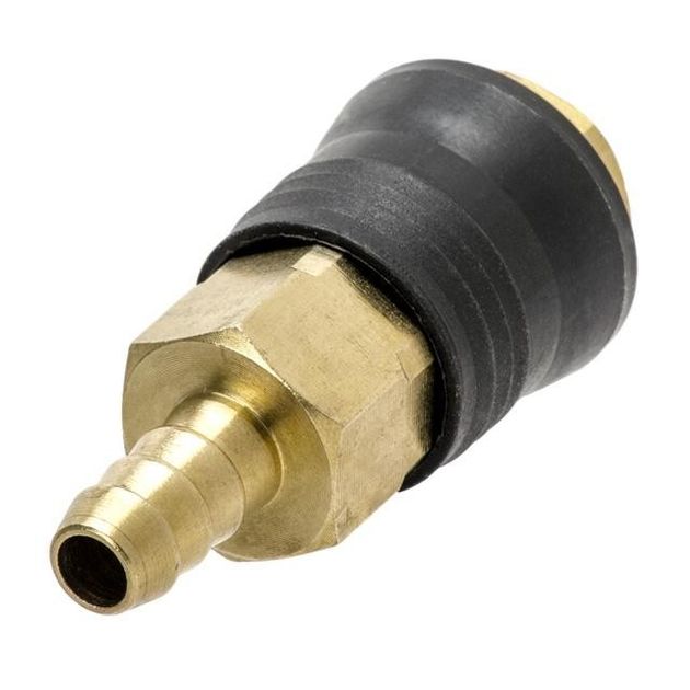 Соединение быстроразъемное 10 мм на шланг, латунь INTERTOOL PT-1813, фото , изображение 2 | SNABZHENIE.com.ua