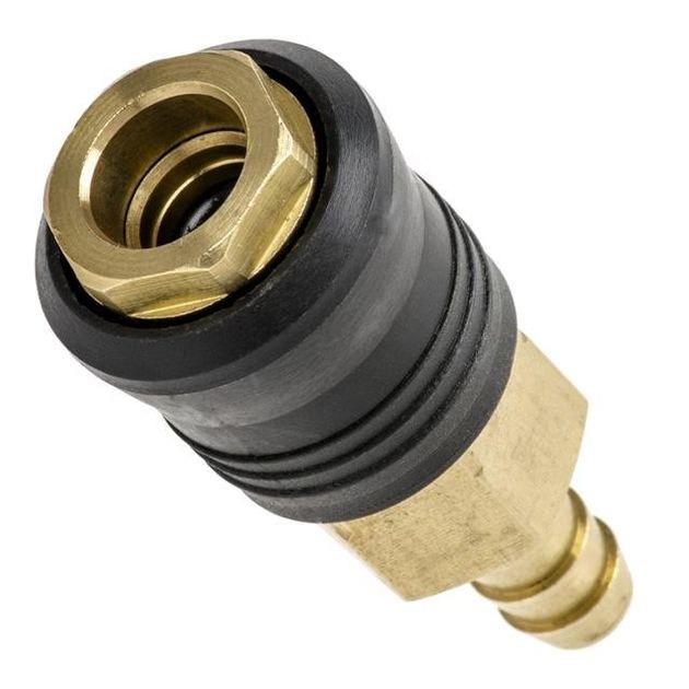 Соединение быстроразъемное 10 мм на шланг, латунь INTERTOOL PT-1813, фото , изображение 3 | SNABZHENIE.com.ua