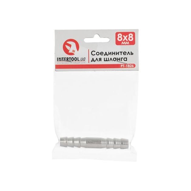З'єднувач для шланга 8х8 мм INTERTOOL PT-1826, фото , зображення 3 | SNABZHENIE.com.ua З'єднувач для шланга 8х8 мм INTERTOOL PT-1826, фото , зображення 3 | SNABZHENIE.com.ua