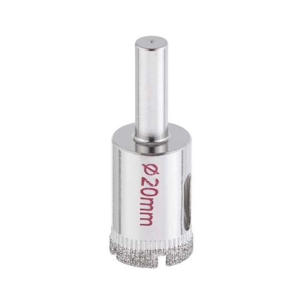 Сверло алмазное 20 мм для стекла и керамики INTERTOOL SD-0353, фото , изображение 2 | SNABZHENIE.com.ua Сверло алмазное 20 мм для стекла и керамики INTERTOOL SD-0353, фото , изображение 2 | SNABZHENIE.com.ua