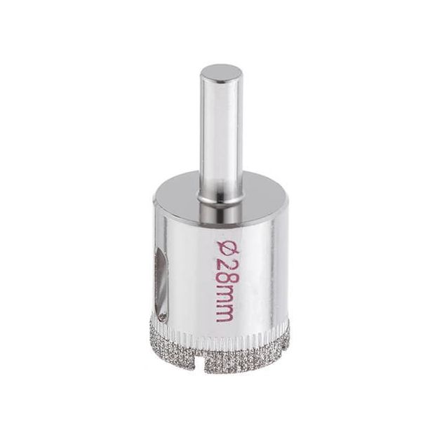 Сверло алмазное трубчатое 28 мм INTERTOOL SD-0358 для стекла и керамики, фото , изображение 2 | SNABZHENIE.com.ua Сверло алмазное трубчатое 28 мм INTERTOOL SD-0358 для стекла и керамики, фото , изображение 2 | SNABZHENIE.com.ua