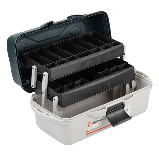 Ящик для инструментов INTERTOOL BX-6116, 16, 400x205x190 мм, фото , изображение 2 | SNABZHENIE.com.ua