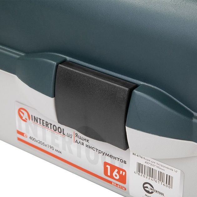 Ящик для инструментов INTERTOOL BX-6116, 16, 400x205x190 мм, фото , изображение 3 | SNABZHENIE.com.ua