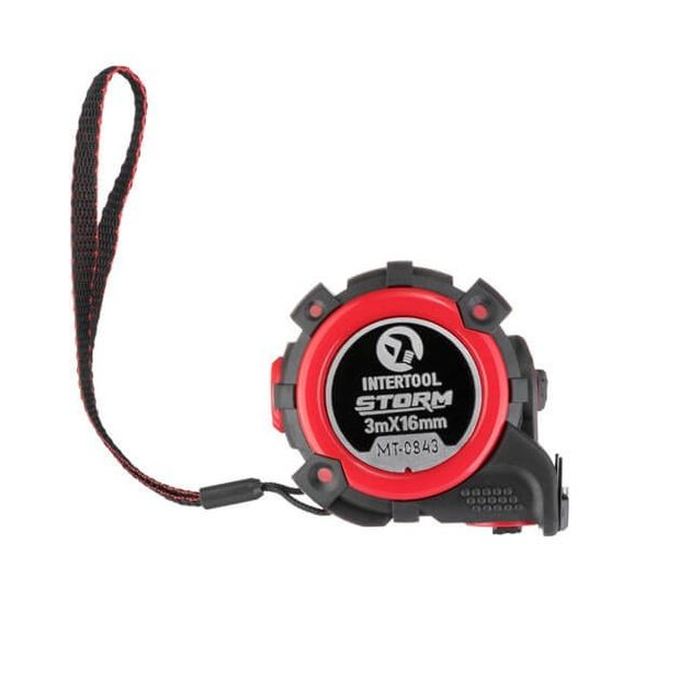 Рулетка STORM INTERTOOL MT-0843, 3м, 16мм, двухсторонняя, с автостопом, фото , изображение 2 | SNABZHENIE.com.ua Рулетка STORM INTERTOOL MT-0843, 3м, 16мм, двухсторонняя, с автостопом, фото , изображение 2 | SNABZHENIE.com.ua