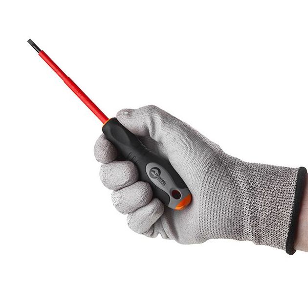 Изолированная отвертка шлицевая 0,8x4,0 мм, 100 мм, 1000 В INTERTOOL VT-3205, фото , изображение 4 | SNABZHENIE.com.ua Изолированная отвертка шлицевая 0,8x4,0 мм, 100 мм, 1000 В INTERTOOL VT-3205, фото , изображение 4 | SNABZHENIE.com.ua