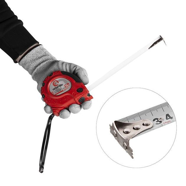 Рулетка INTERTOOL MT-0310 10 м x 25 мм с металлическим полотном, фото , изображение 3 | SNABZHENIE.com.ua Рулетка INTERTOOL MT-0310 10 м x 25 мм с металлическим полотном, фото , изображение 3 | SNABZHENIE.com.ua