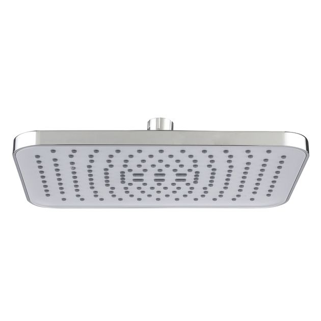 Лейка для душа Qtap Hlavova 260x180 мм, прямоугольная, хром/белый, фото  | SNABZHENIE.com.ua