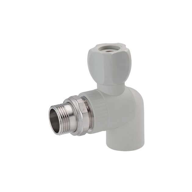Кран радіаторний кутовий PPR GrandiTherm 20х1/2, фото  | SNABZHENIE.com.ua
