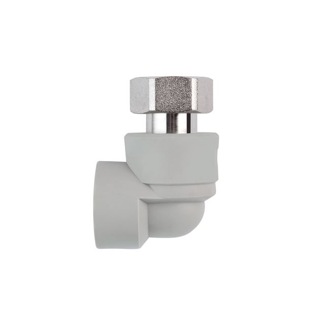 Колено з накидною гайкою PPR GrandiTherm 25х3/4, фото  | SNABZHENIE.com.ua