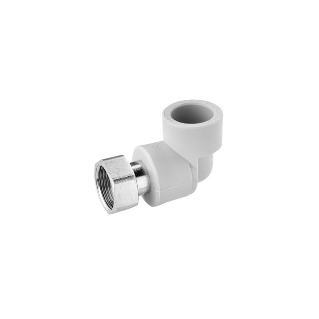 Колено з накидною гайкою PPR GrandiTherm 25х3/4, фото  | SNABZHENIE.com.ua