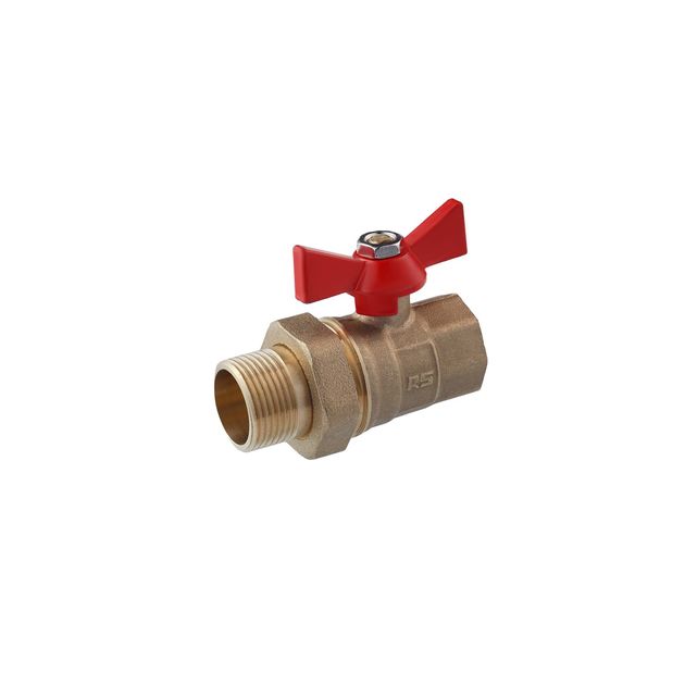 Кран-американка STA 1/2" ВН PN30 латунный бабочка, фото  | SNABZHENIE.com.ua